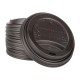 Fiesta Compostable deksels voor koffiebekers 340ml – CPLA, zwart (1000 stuks)