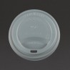 Vegware composteerbare deksels voor 34 en 45cl koffiebekers – CPLA, wit (1000 stuks)