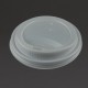 Vegware composteerbare deksels voor 34 en 45cl koffiebekers – CPLA, wit (1000 stuks)