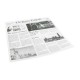 Vetvrij papier 300 x 300 mm met krantenprint – Sier Disposables (doos 300 stuks)