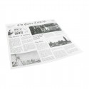Vetvrij papier 300 x 300 mm met krantenprint – Sier Disposables (doos 300 stuks)