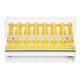 Hygiplas metalen multi-etikettendispenser – geel