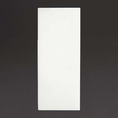 Fiesta Recyclebaar Premium Tablin Dinerservet Wit 48x40cm Airlaid Pocket Fold (400 stuks)