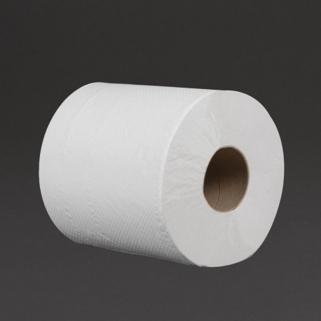 Jantex Centrefeed witte poetsrollen 2-laags 120m – Doos 6 stuks