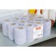 Jantex blauwe mini centrefeed rollen 1-laags – 12 stuks