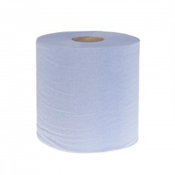 Jantex blauwe centrefeedrollen 1-laags 285 m – set van 6 stuks