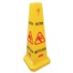 Jantex waarschuwingskegel "Caution wet floor" - geel, 68 cm