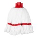 Jantex Microvezel Mopkop Rood Streep 150g - Kleurcode Rood