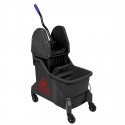 Jantex Dweilemmer met Twee Compartimenten en Pers - Rood 30L