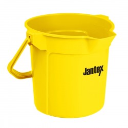 Jantex gele maatemmer met schenktuit 10L – Polypropyleen