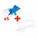 Vinyl Handschoenen Gepoederd Blauw Maat L - Voordeelverpakking 500 Stuks + Gratis Dispenser