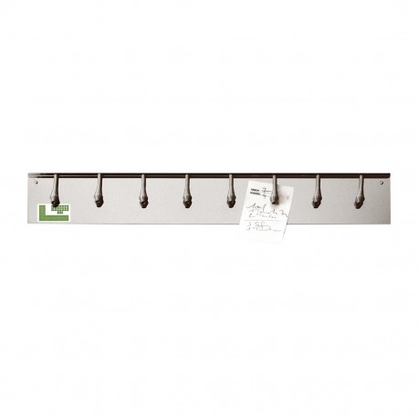 Louis Tellier Tab Greifer met 13 veren – RVS bonnenhouder 1000mm, Zilver