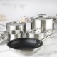 Vogue Cook Like A Pro 5-Delige Roestvrijstalen Inductiepannenset