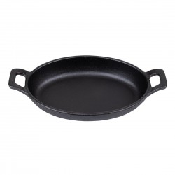 Olympia Gietijzeren Ovale Orenschotel 180x120mm - Zwart
