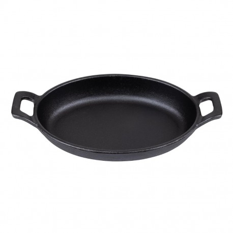Olympia Gietijzeren Ovale Orenschotel 180x120mm - Zwart