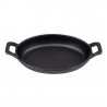 Olympia Gietijzeren Ovale Orenschotel 180x120mm - Zwart