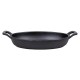 Olympia Gietijzeren Ovale Orenschotel 180x120mm - Zwart