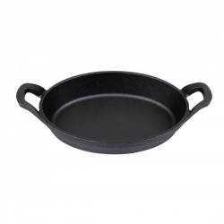 Olympia Gietijzeren Ovale Orenschotel 220x150mm – Zwart