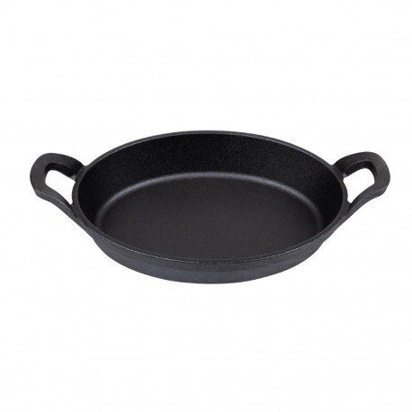 Olympia Gietijzeren Ovale Orenschotel 220x150mm – Zwart