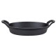 Olympia Gietijzeren Ovale Orenschotel 220x150mm – Zwart