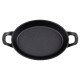 Olympia Gietijzeren Ovale Orenschotel 220x150mm – Zwart