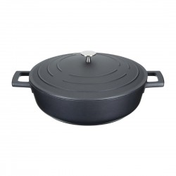 Masterclass Ondiepe Braadpan 4L - Gegoten Aluminium - Zwart
