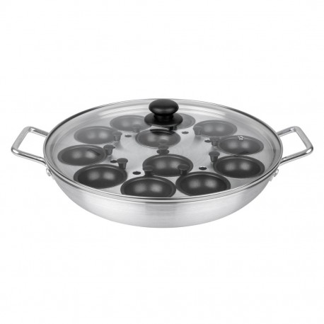 Vogue Aluminium Eierpocherset 35cm - Keukengerei voor 12 Eieren