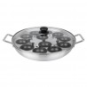 Vogue Aluminium Eierpocherset 35cm - Keukengerei voor 12 Eieren