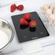 Vogue digitale zwarte vierkante weegschaal 10 kg