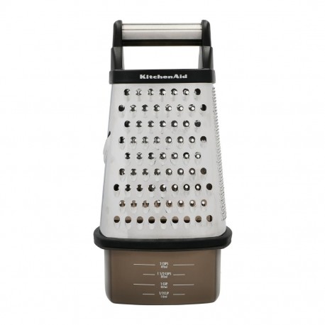 KitchenAid Rasp met Opvangcontainer – Zwart, Staal