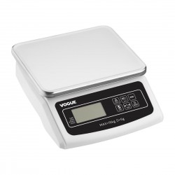 Vogue Elektrische Platformweegschaal 15kg - Wit