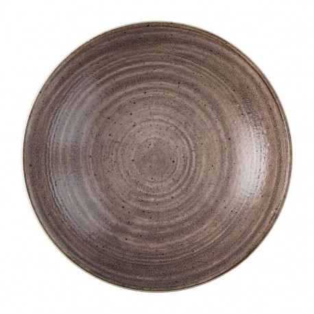 Churchill Stonecast Raw Brown Coupe Schalen 184mm - set van 12