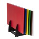 Hygiplas LDPE snijplanken set met rek 450x300x10mm (Set van 6)