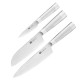 Vogue Tsuki Series 8 driedelige messenset RVS Zilver