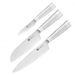Vogue Tsuki Series 8 driedelige messenset RVS Zilver