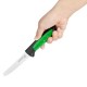 Hygiplas Pro gekarteld tomatenmes groen 10 cm - RVS
