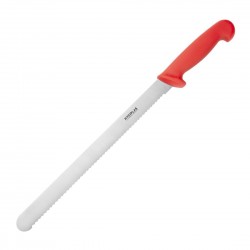 Hygiplas Kartelmes Rood 30cm - RVS Koksmes voor Rauw Vlees