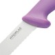 Hygiplas Slicer Gekarteld Paars 30cm – RVS Broodmes voor Allergenen