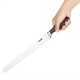 Vogue Soft Grip gekarteld snijmes 30cm - RVS keukenmes met ergonomische grip