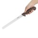 Hygiplas Snijmes Getand Bruin 24,8 cm - RVS Groentemes