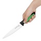 Hygiplas Pro koksmes Groen 16cm - RVS met kleurcode voor fruit en salade