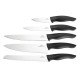 Nisbets Essentials 5-delige messenset met messenblok – RVS