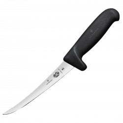 Victorinox Fibrox uitbeenmes 15cm - Carbon RVS - Zwart