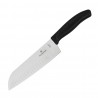 Victorinox Santokumes Gegolfd 17cm – Carbon RVS Zwart