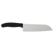 Victorinox Santokumes Gegolfd 17cm – Carbon RVS Zwart