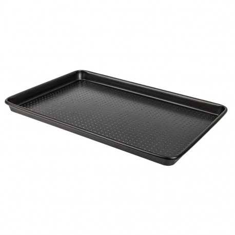 Crusty Bake Anti-Aanbak Bakplaat Carbonstaal 27 x 39 cm - Zwart