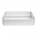 Vogue extra diepe aluminium braadslede 47cm - zilver
