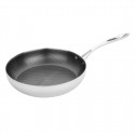 Vogue Tri-Shield Roestvrijstalen Koekenpan 28 cm - RVS & Aluminium