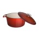 Vogue Gietijzeren Kookgerei 3-Delige Set – Rood | Potten & Pannen