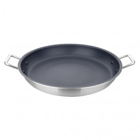 Vogue Aluminium Paellapan met Teflon Platinum Plus Antiaanbaklaag - 35cm